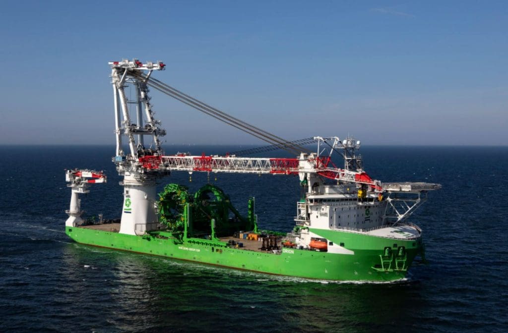 Titan LNG Bunkers DEME S Offshore Installation Vessel Orion LNG Prime