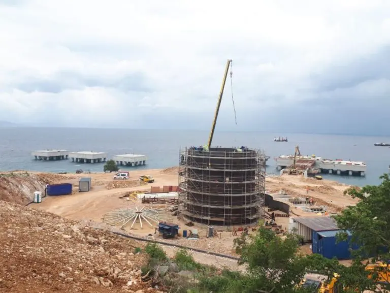 Krk LNG construction works