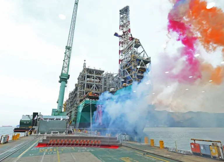 PFLNG Dua naming ceremony in November 2019