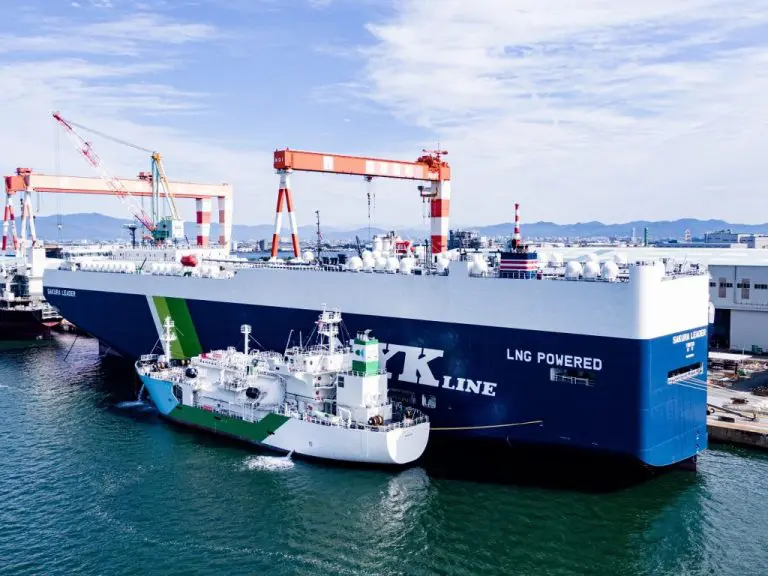 Japan's first ship-to-ship LNG bunkering op completed