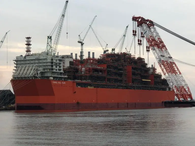 Video Coral FLNG gets last module