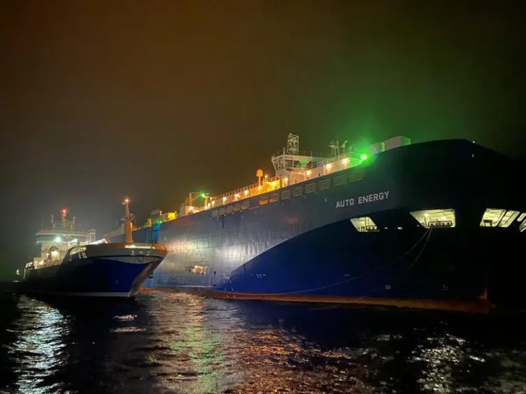 Gasum fuels UECC's carrier with LNG, LBG blend