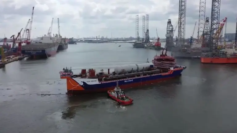 Keppel floats out Van Oord's LNG-powered dredger