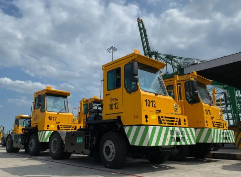 PSA Singapore launches fleet of LNG-powered trucks