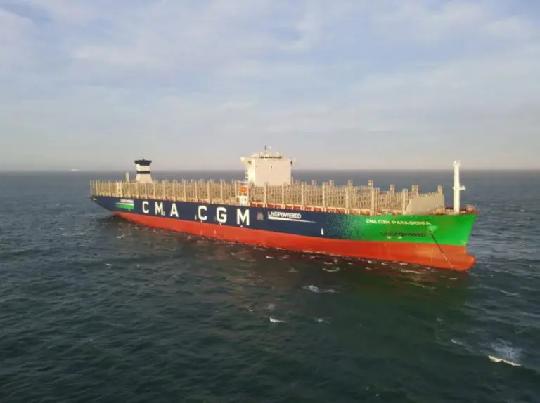 CMA CGM's LNG-powered Patagonia wraps up sea trials in China