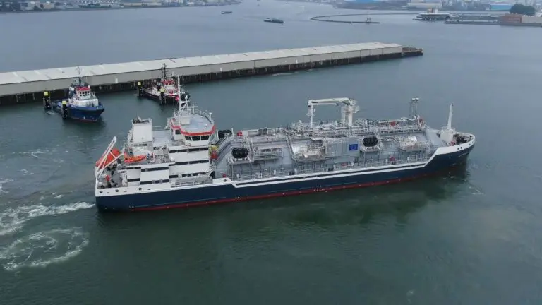 Elenger's first LNG bunkering newbuild ready to start work