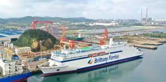 Stena's LNG-powered ferry Salamanca almost complete