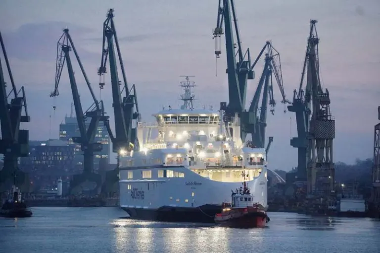 BC Ferries’ LNG-powered newbuild on its way from Poland to Canada