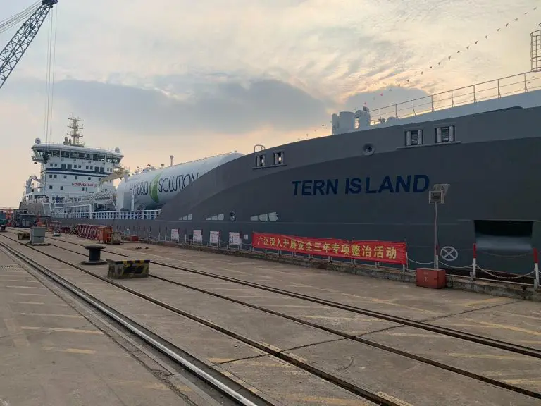 Terntank names first hybrid tanker in China