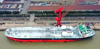 Eastern Pacific Shipping takes delivery of first LNG-powered LR2 tanker in China