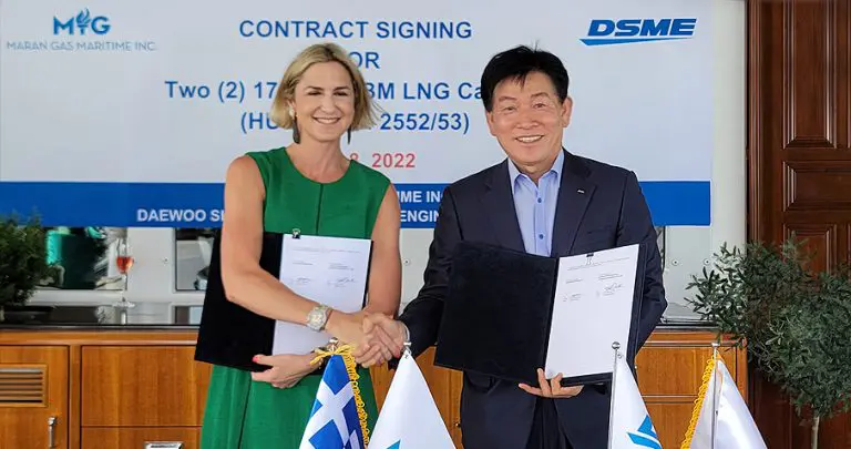 Greece’s Maran Gas books another LNG carrier duo at DSME