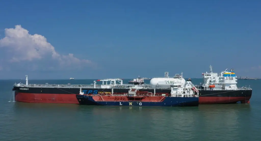 EPS says completes bunkering op for world's first LNG-powered Suezmax