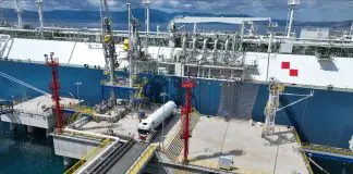 Croatian FSRU in LNG truck loading milestone