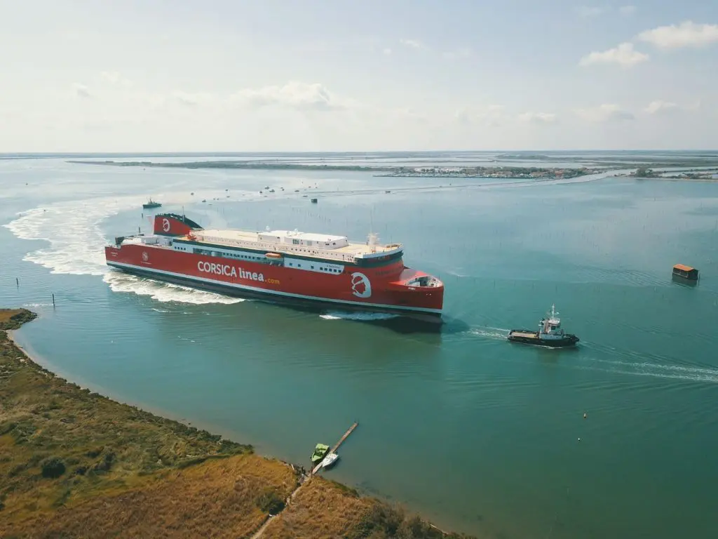 Corsica Linea's first LNG-powered ferry kicks off sea trials