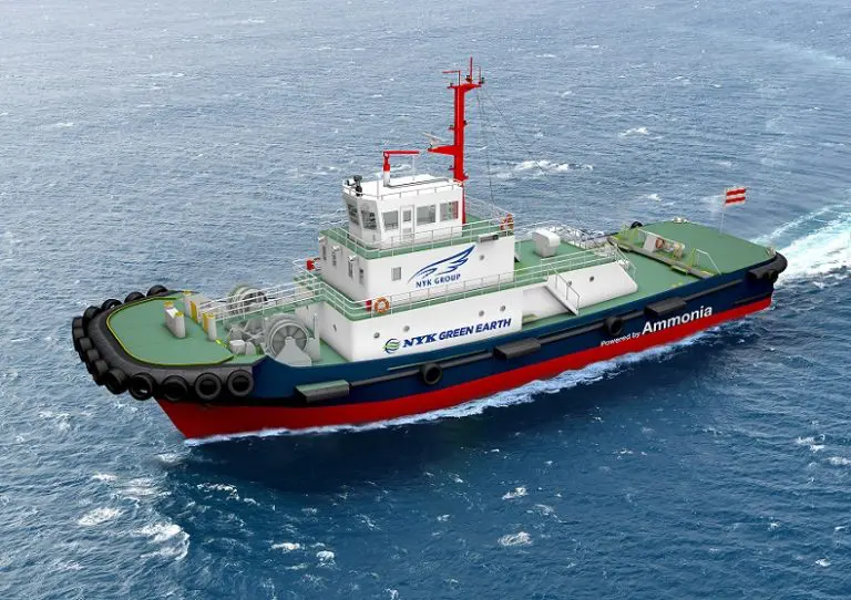 NYK to convert LNG-powered tug to run on ammonia