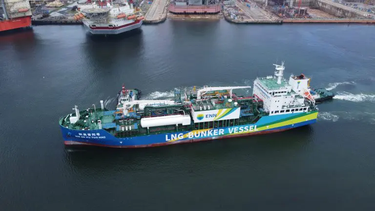 China’s ENN takes delivery of first LNG bunkering vessel