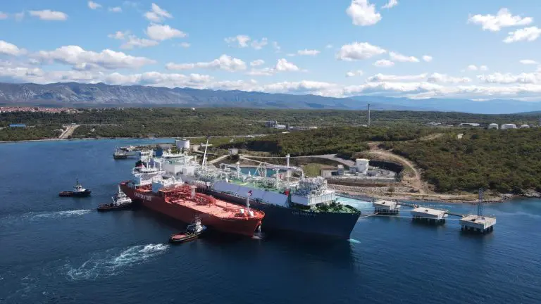 Small-scale LNG carrier delivers cargo to Croatian FSRU