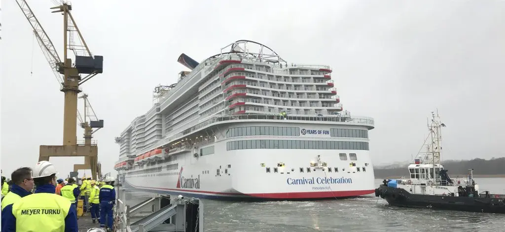 Meyer Turku delivers second Carnival’s LNG-powered cruise ship