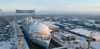 Royal Caribbean's first LNG-powered newbuild launched in Finland