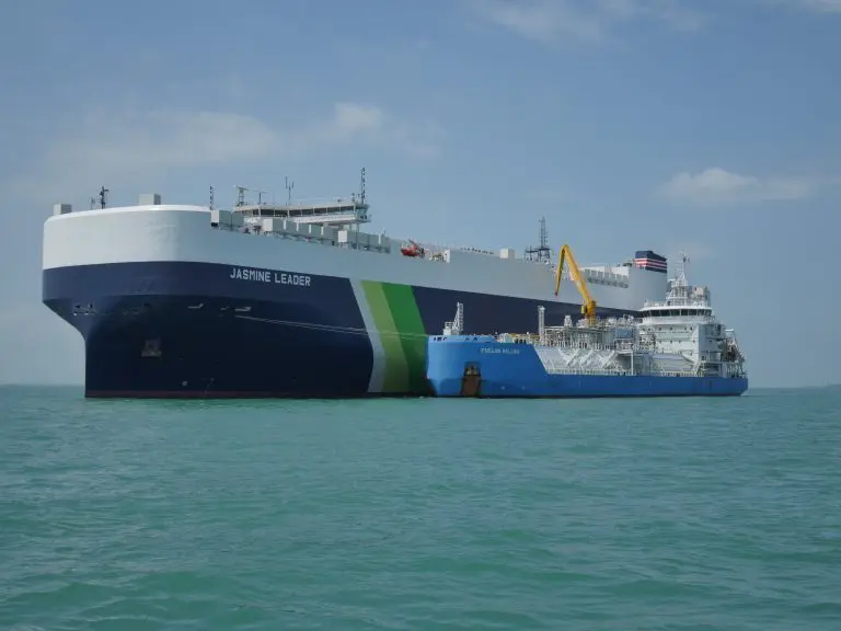 FueLNG and NYK complete first LNG bunkering of PCTC in Singapore