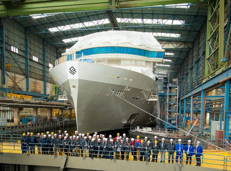 Meyer Werft lays keel for Silversea's second LNG-powered ship