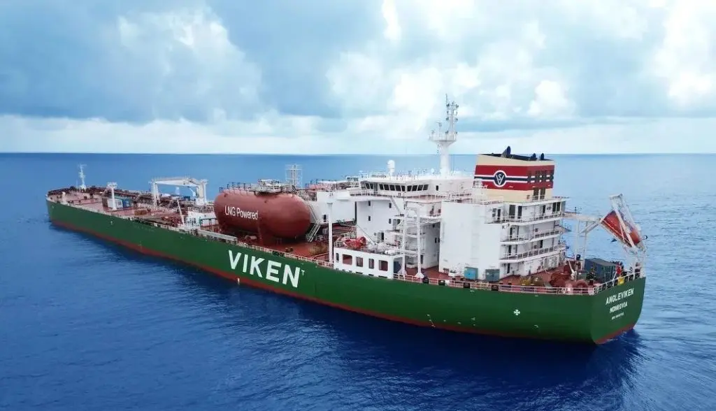 Viken's LNG-powered tanker ready to start serving TotalEnergies