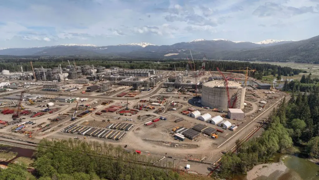 LNG Canada terminal almost 85 percent complete