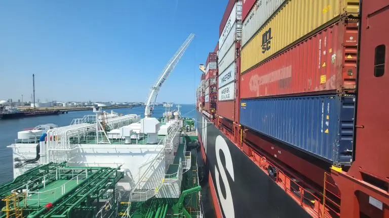 MSC Kayley containership in Rotterdam