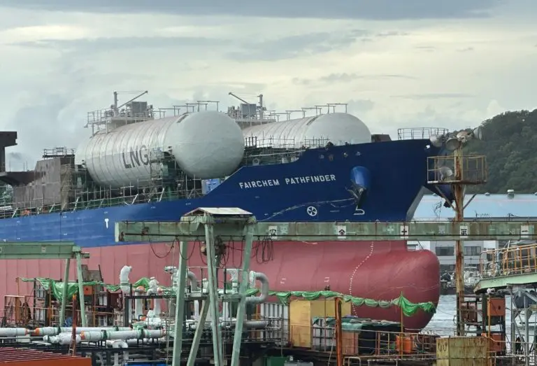 Fairfield Chemical’s LNG-powered tanker launched in Japan