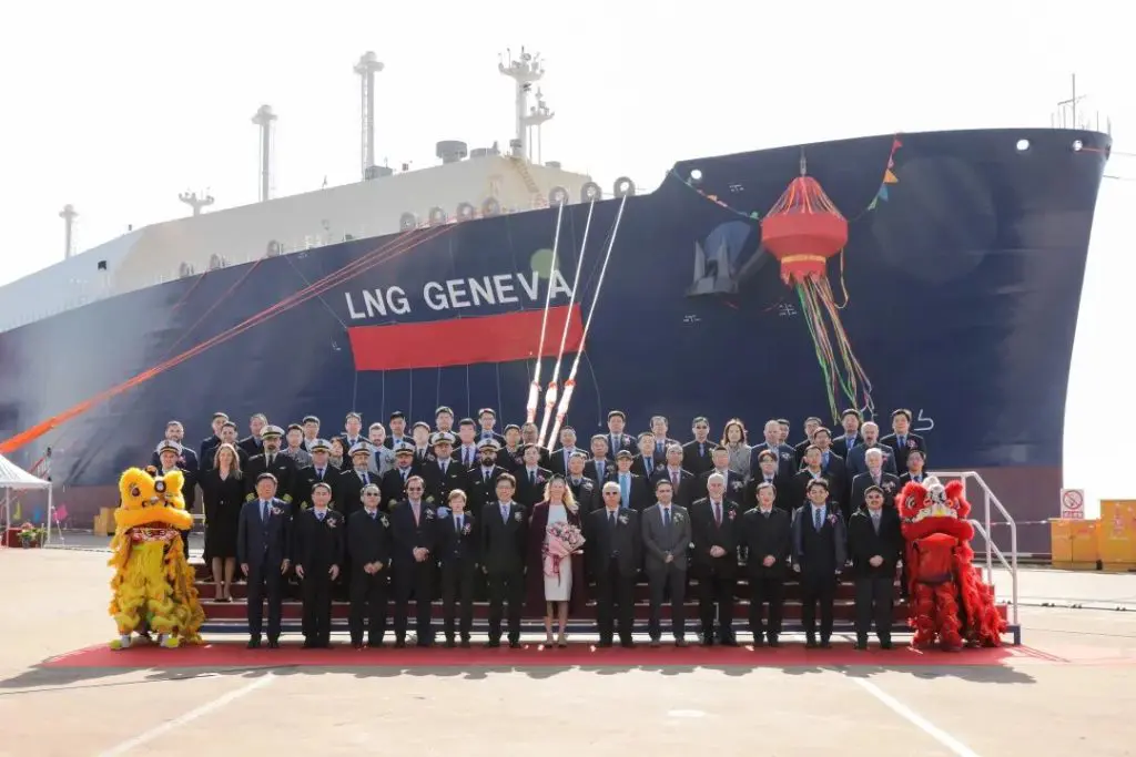 Hudong-Zhonghua delivers LNG Geneva to CSSC Shipping