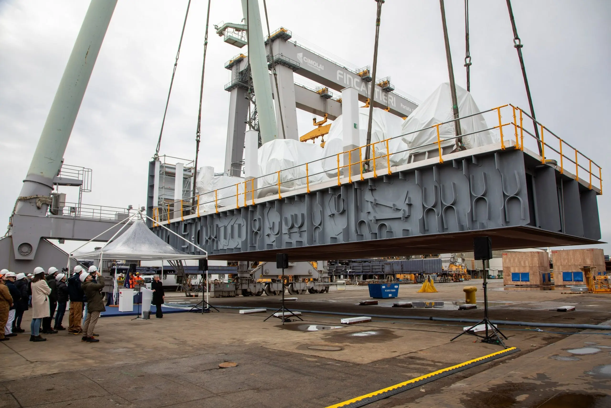 Fincantieri: keel laid for Princess Cruises' second LNG-powered ship