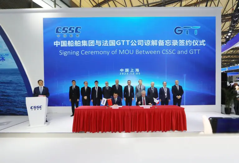 GTT seals LNG pact with China's CSSC