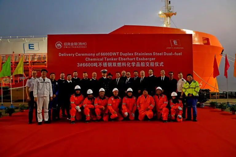 E&S Tankers takes delivery of third LNG-powered vessel