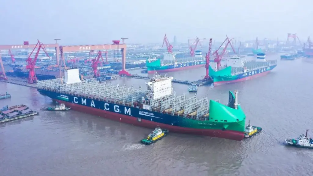 Hudong-Zhonghua launches LNG-fueled CMA CGM Belem