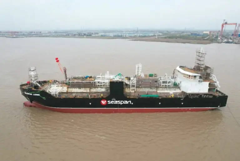 CIMC SOE launches Seaspan’s second LNG bunkering ship