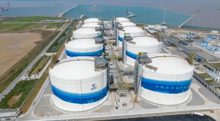 CNOOC says launches China's largest LNG storage base