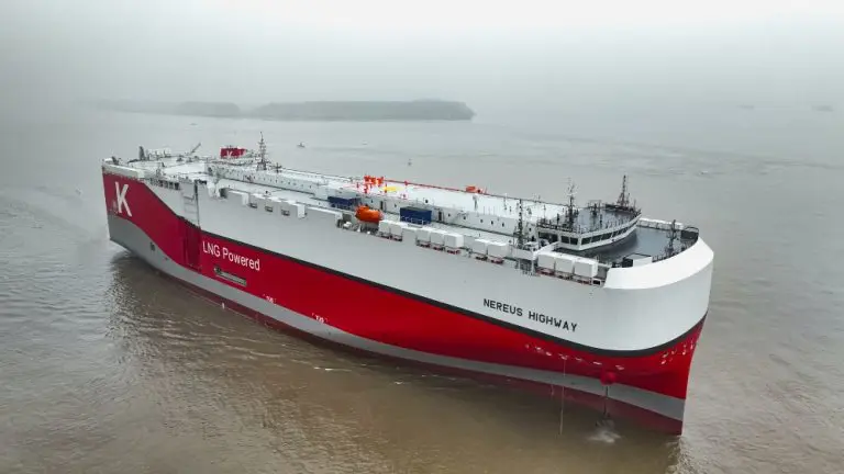 Japan’s K Line takes delivery of LNG-fueled PCTC