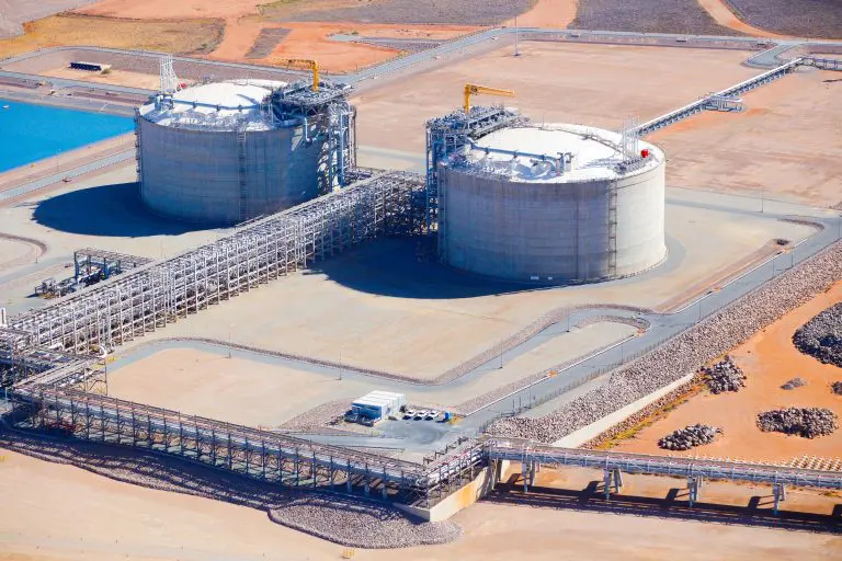 Australian LNG export revenue down in September