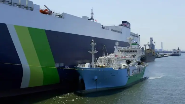 Japan’s first LNG bunkering ship in milestone operation