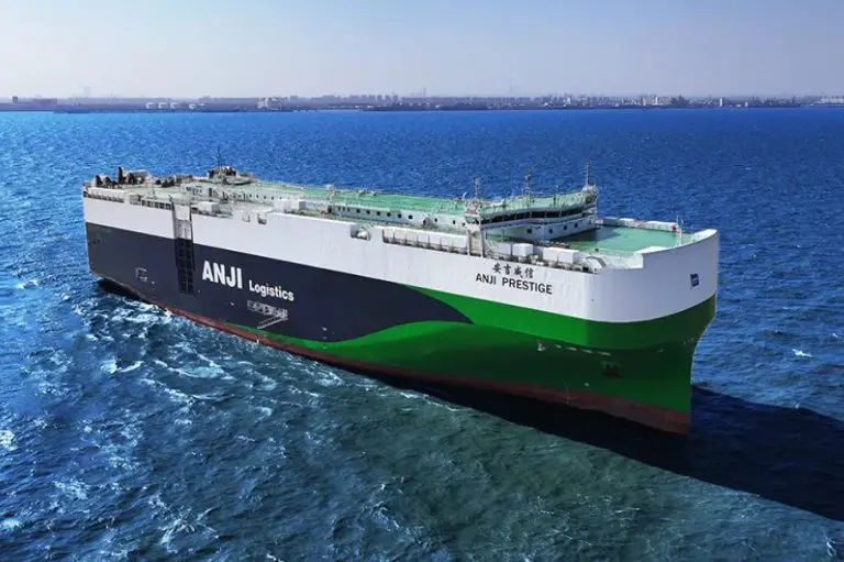 Jiangnan hands over SAIC Anji’s LNG-fueled PCTC