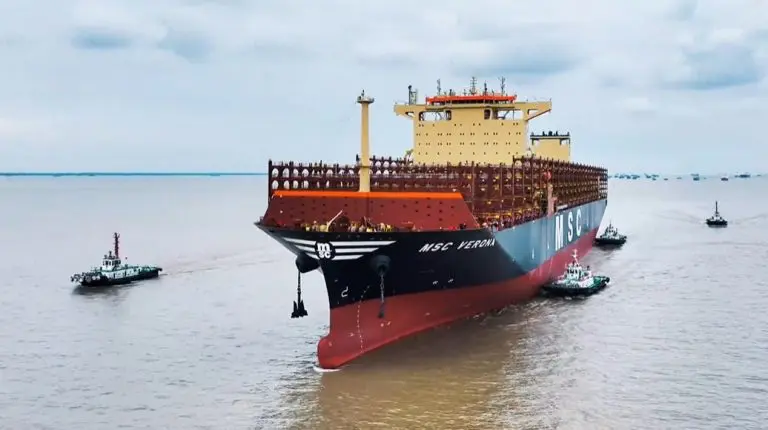 LNG-powered MSC Verona delivered in China