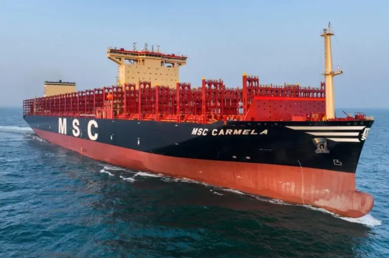 MSC’s LNG-powered containership completes trials in China