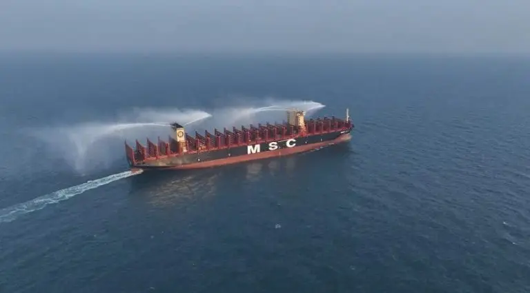 MSC takes delivery of new LNG-powered containership in China