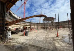 First Rio Grande LNG tank taking shape