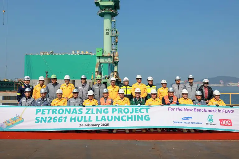 Samsung Heavy launches Petronas' third FLNG