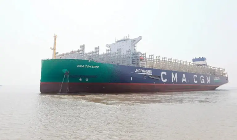 CMA CGM’s LNG-powered giant nears delivery in China