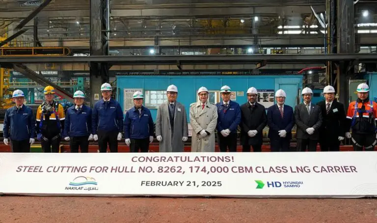 HD Hyundai Samho kicks off work on Nakilat’s LNG carrier