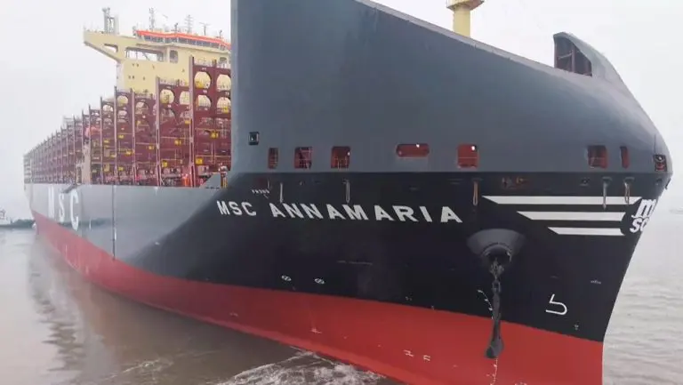 MSC adds another LNG-powered containership to its fleet