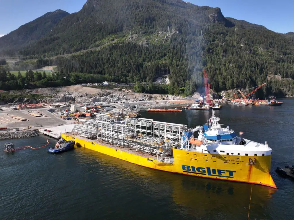 Canada’s Woodfibre LNG takes delivery of first modules