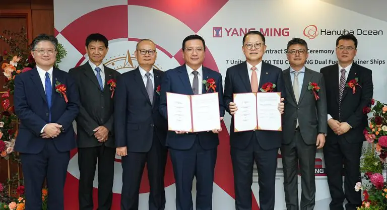 Hanwha Ocean bags $1.39 billion order for Yang Ming's LNG-powered vessels